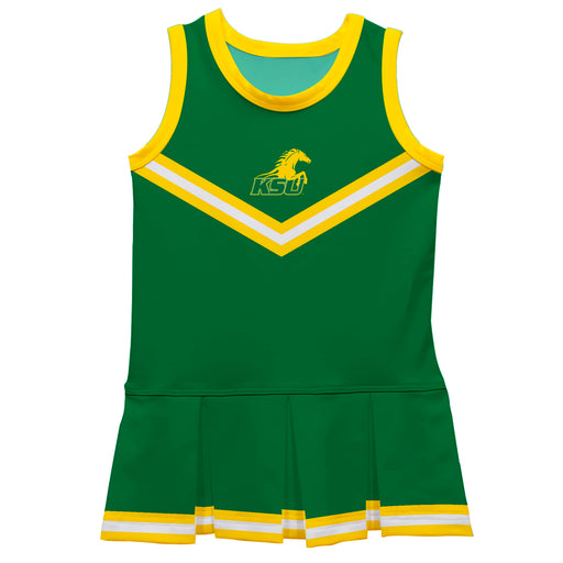 Kentucky State Thorobreds Vive La Fete Game Day Green Sleeveless Cheerleader Dress