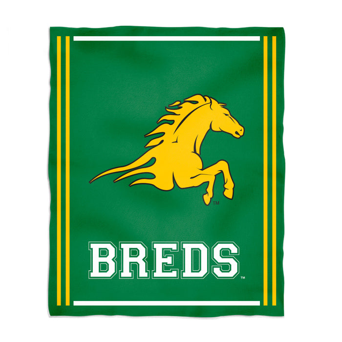 Kentucky State Thorobreds Vive La Fete Kids Game Day Green Plush Soft Minky Blanket 36 x 48 Mascot