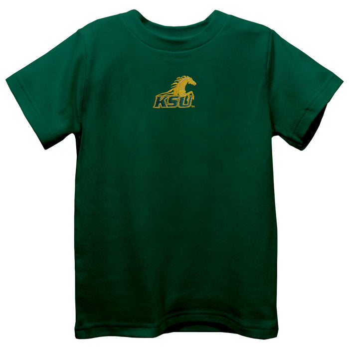 Kentucky State Thorobreds Embroidered Hunter Green knit Short Sleeve Boys Tee Shirt