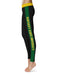 Kentucky State Thorobreds Vive La Fete Game Day Collegiate Green Stripes Women Black Yoga Leggings 2 Waist Tights - Vive La Fête - Online Apparel Store