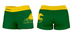 Kentucky State Thorobreds Vive La Fete Logo on Thigh & Waistband Green Gold Women Yoga Booty Workout Shorts 3.75 Inseam - Vive La Fête - Online Apparel Store