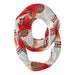 Louisiana Ragin Cajuns Vive La Fete All Over Logo Game Day Collegiate Women Ultra Soft Knit Infinity Scarf