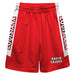 Louisiana Ragin Cajuns Vive La Fete Game Day Red Stripes Boys Solid White Athletic Mesh Short