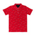 Louisiana at Lafayette Cajuns Vive La Fete Repeat Logo Red Short Sleeve Polo Shirt