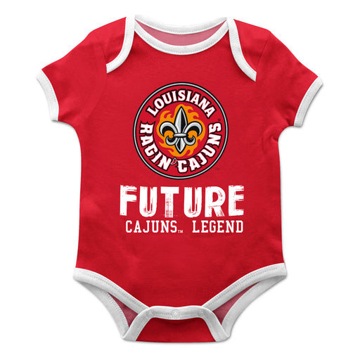 Louisiana At Lafayette Solid Red Boys Onesie Short Sleeve - Vive La Fête - Online Apparel Store