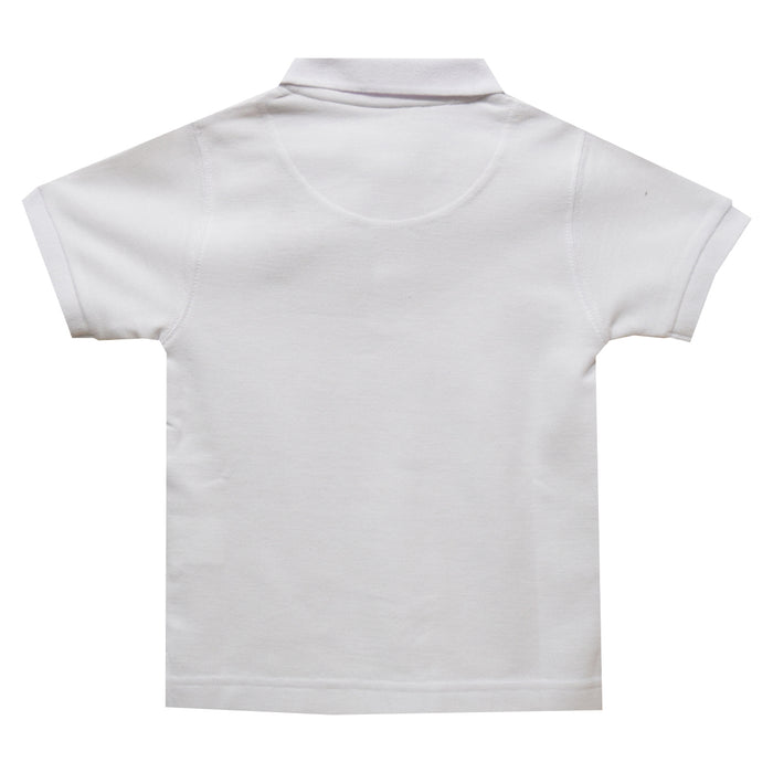 Louisiana At Lafayette Embroidered White Short Sleeve Polo Box Shirt - Vive La Fête - Online Apparel Store