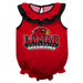 Lamar Cardinals Red Sleeveless Ruffle Onesie Logo Bodysuit by Vive La Fete