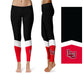 Lamar Cardinals Vive la Fete Game Day Collegiate Ankle Color Block Women Black Red Yoga Leggings - Vive La Fête - Online Apparel Store