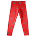 Lamar Cardinals Leggings Red All Over Logo - Vive La Fête - Online Apparel Store