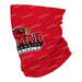 Lamar University Cardinals Neck Gaiter Red All Over Logo - Vive La Fête - Online Apparel Store