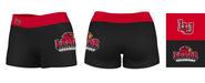 Lamar Cardinals Vive La Fete Game Day Logo on Thigh & Waistband Black & Red Women Yoga Booty Workout Shorts 3.75 Inseam" - Vive La Fête - Online Apparel Store