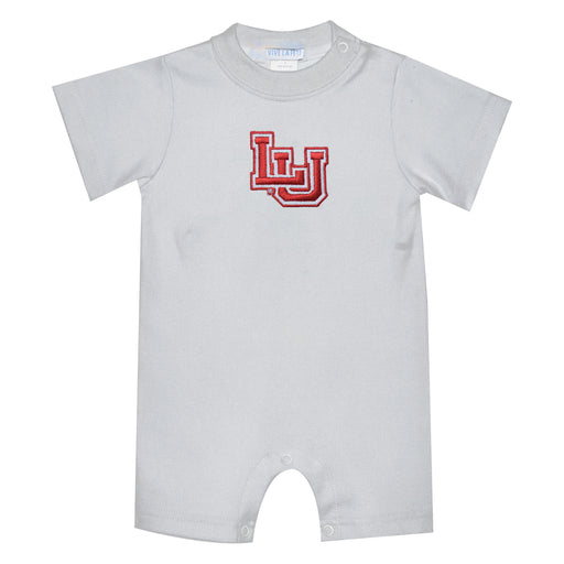 Lamar Cardinals Embroidered White Knit Short Sleeve Boys Romper