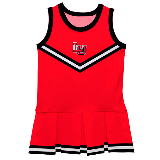 Lamar Cardinals Vive La Fete Game Day Red Sleeveless Cheerleader Dress
