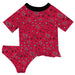 Lamar Cardinals Vive La Fete All Over Logo Red Long Sleeve Bikini Set