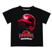 Lamar Cardinals Original Dripping Baseball Helmet Black T-Shirt by Vive La Fete