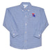 Louisiana Tech Embroidered Royal Gingham Long Sleeve Button Down Shirt - Vive La Fête - Online Apparel Store