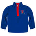 Louisiana Tech Bulldogs Blue Fleece Long Sleeve Quarter Zip Pull Over - Vive La Fête - Online Apparel Store