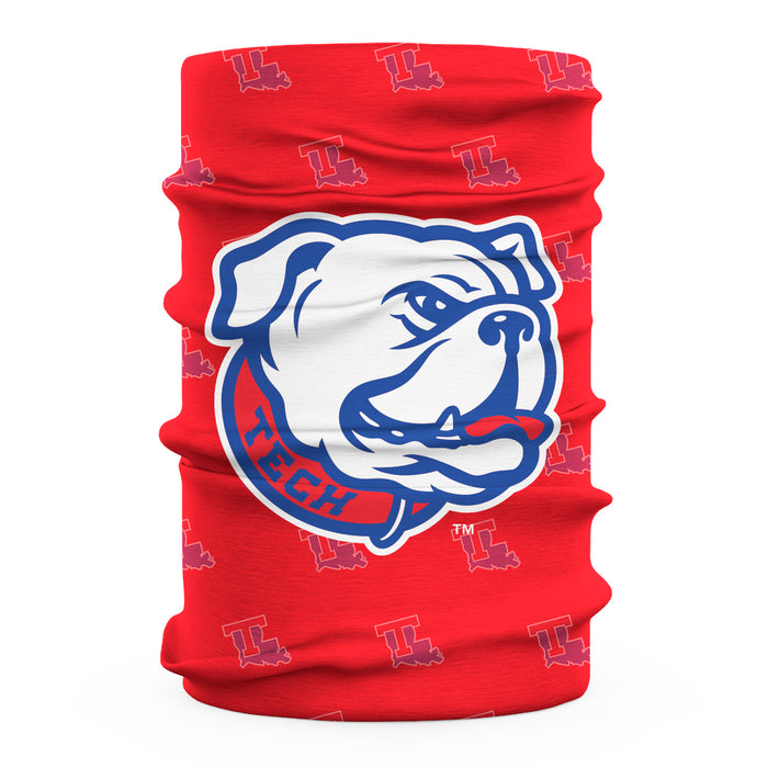 Louisiana Tech Bulldogs Neck Gaiter Red All Over Logo - Vive La Fête - Online Apparel Store