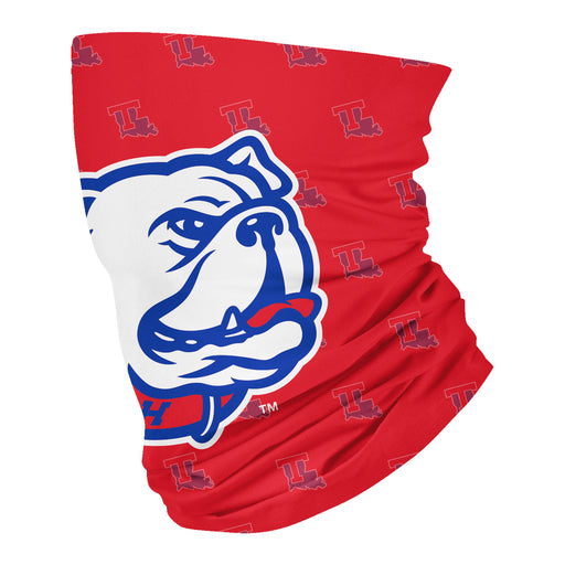 Louisiana Tech Bulldogs Neck Gaiter Red All Over Logo - Vive La Fête - Online Apparel Store