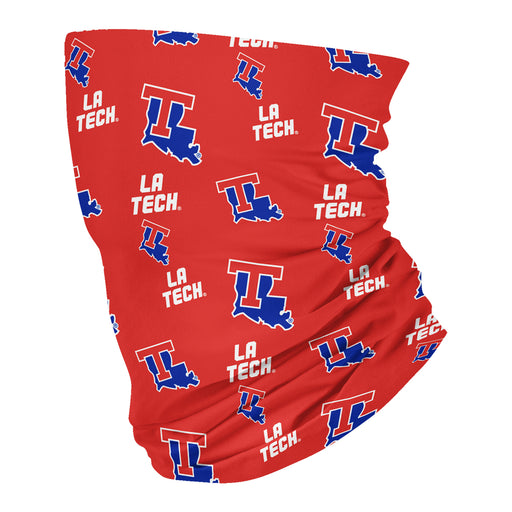 Louisiana Tech All Over Logo Red Neck Gaiter - Vive La Fête - Online Apparel Store