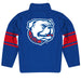 Louisiana Tech Stripes Blue Long Sleeve Quarter Zip Sweatshirt - Vive La Fête - Online Apparel Store