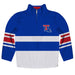 Louisiana Tech Logo Stripes Blue Long Sleeve Quarter Zip Sweatshirt - Vive La Fête - Online Apparel Store