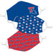 Louisiana Tech Bulldogs Face Mask Blue and Red Set of Three - Vive La Fête - Online Apparel Store