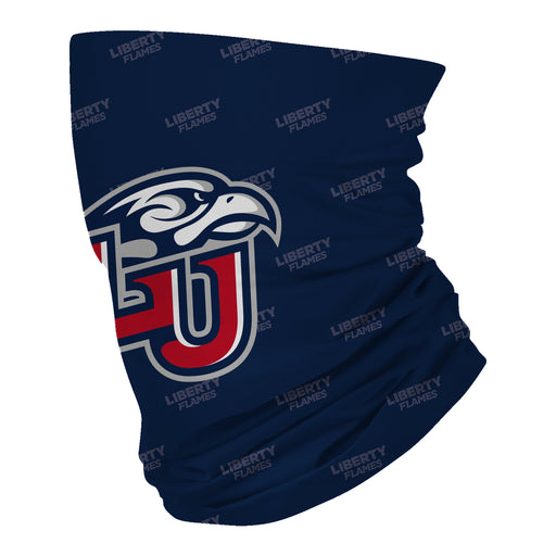 Liberty Flames Neck Gaiter Navy All Over Logo - Vive La Fête - Online Apparel Store
