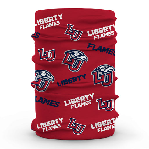Liberty Flames Neck Gaiter Red All Over Logo - Vive La Fête - Online Apparel Store