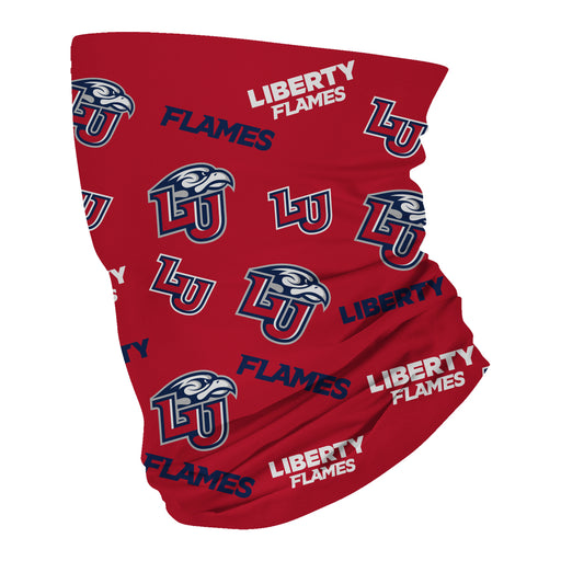 Liberty Flames Neck Gaiter Red All Over Logo - Vive La Fête - Online Apparel Store