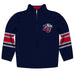 Liberty Flames Vive La Fete Game Day Navy Quarter Zip Pullover Stripes on Sleeves - Vive La Fête - Online Apparel Store