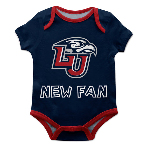 Liberty Flames Vive La Fete Infant Game Day Navy Short Sleeve Onesie New Fan Logo and Mascot Bodysuit - Vive La Fête - Online Apparel Store