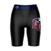 Liberty Flames Vive La Fete Game Day Logo on Thigh and Waistband Black and Navy Women Bike Short 9 Inseam"