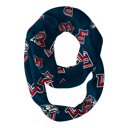 Liberty Flames Vive La Fete Repeat Logo Game Day Collegiate Women Light Weight Ultra Soft Infinity Scarf