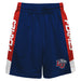 Liberty Flames Vive La Fete Game Day Blue Stripes Boys Solid Red Athletic Mesh Short