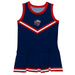 Liberty Flames Vive La Fete Game Day Blue Sleeveless Cheerleader Dress