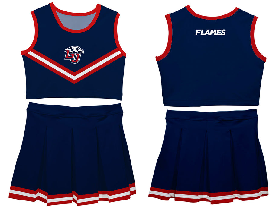 Liberty Flames Vive La Fete Game Day Blue Sleeveless Cheerleader Set - Vive La Fête - Online Apparel Store
