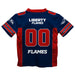 Liberty Flames Vive La Fete Game Day Blue Boys Fashion Football T-Shirt - Vive La Fête - Online Apparel Store