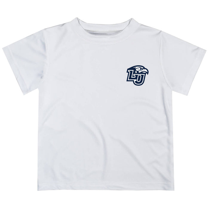 Liberty Flames Hand Sketched Vive La Fete Impressions Artwork Boys White Short Sleeve Tee Shirt