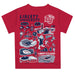 Liberty Flames Hand Sketched Vive La Fete Impressions Artwork Boys Blue Short Sleeve Tee Shirt - Vive La Fête - Online Apparel Store
