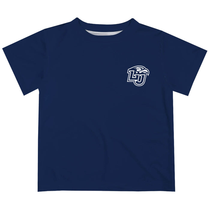 Liberty Flames Hand Sketched Vive La Fete Impressions Artwork Boys Blue Short Sleeve Tee Shirt