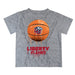 Liberty Flames Dripping Ball Gray T-Shirt by Vive La Fete