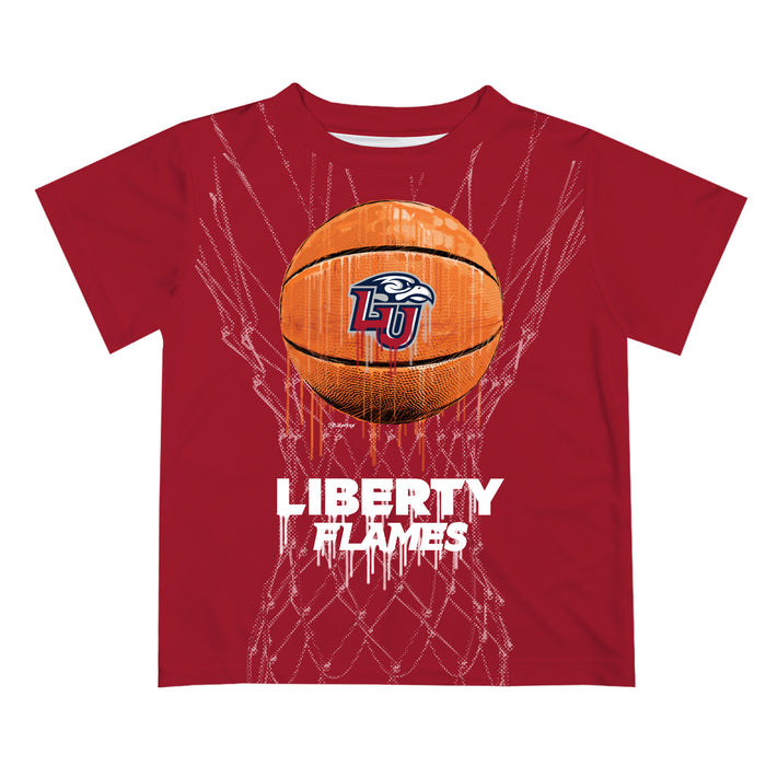 Liberty Flames Dripping Ball Red T-Shirt by Vive La Fete