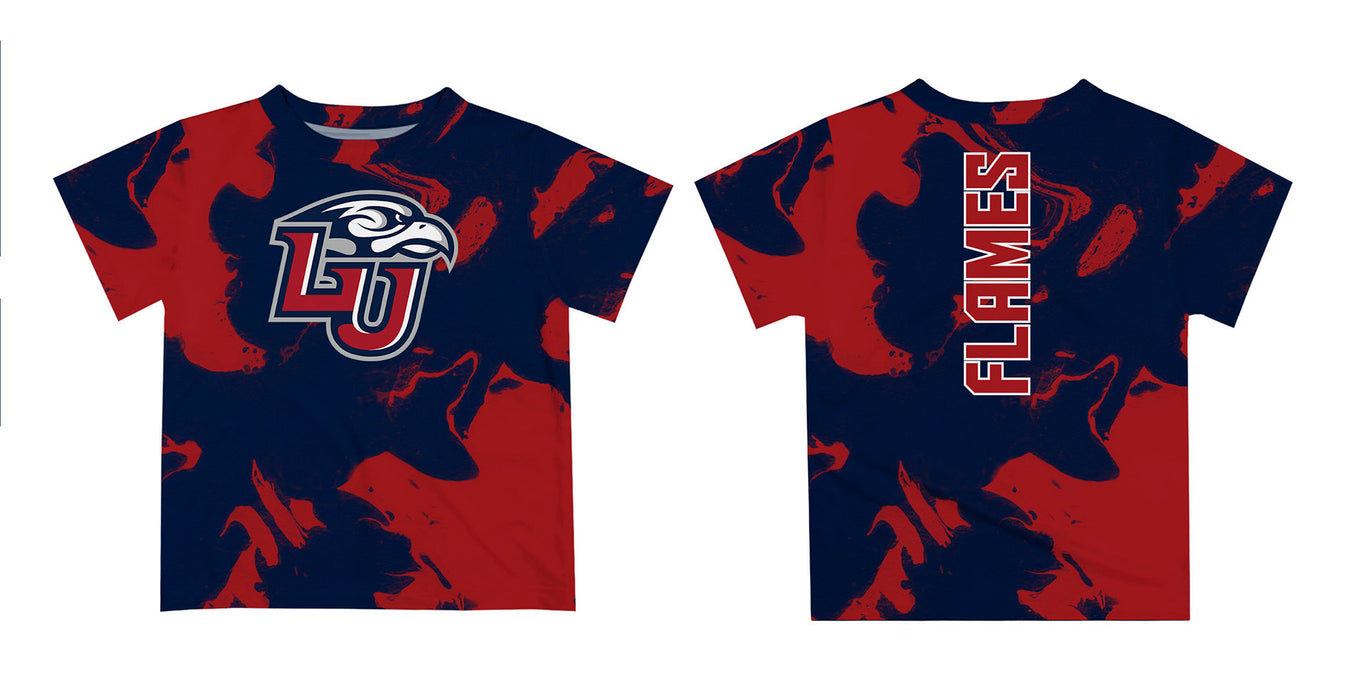 Liberty Flames Vive La Fete Marble Boys Game Day Red Short Sleeve Tee - Vive La Fête - Online Apparel Store