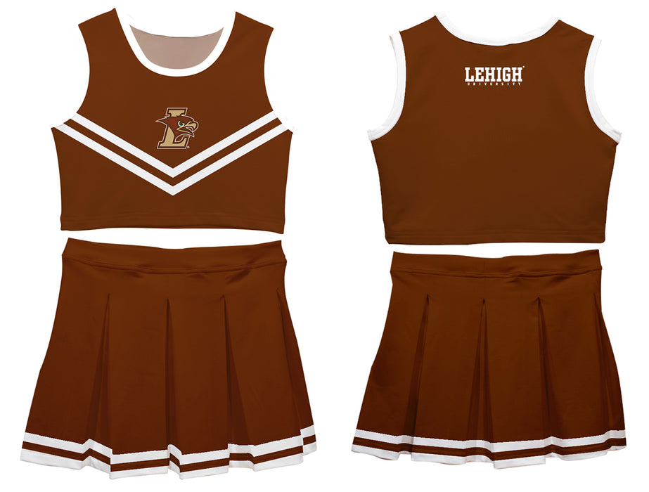 Lehigh University Mountain Hawks Vive La Fete Game Day Brown Sleeveless Chearleader Set - Vive La Fête - Online Apparel Store
