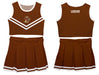 Lehigh University Mountain Hawks Vive La Fete Game Day Brown Sleeveless Chearleader Set - Vive La Fête - Online Apparel Store