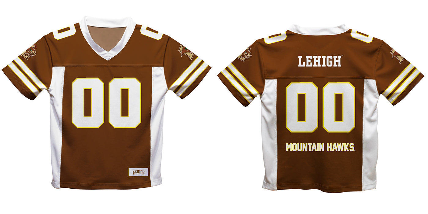Lehigh University Mountain Hawks Vive La Fete Game Day Brown Boys Fashion Football T-Shirt - Vive La Fête - Online Apparel Store