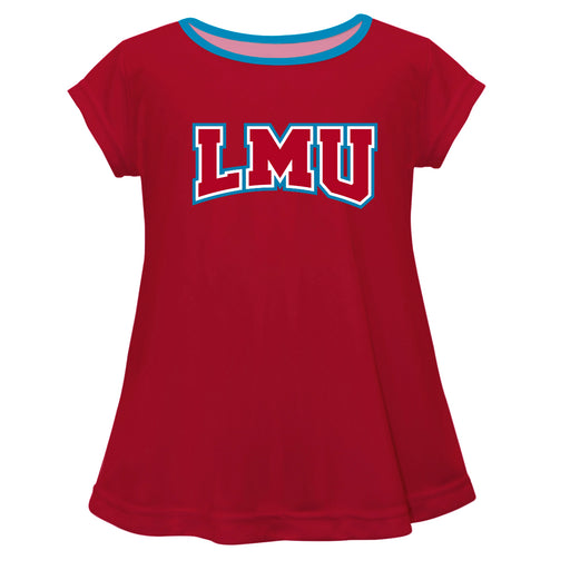 Loyola Marymount Lions Vive La Fete Girls Game Day Short Sleeve Red Top with School Logo - Vive La Fête - Online Apparel Store