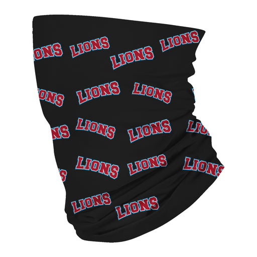 Loyola Marymount Lions Neck Gaiter Black All Over Logo LMU - Vive La Fête - Online Apparel Store