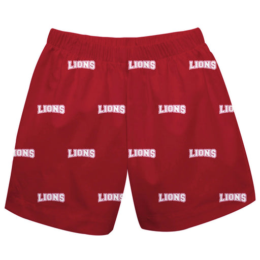 Loyola Marymount Lions Short Red All Over Logo - Vive La Fête - Online Apparel Store